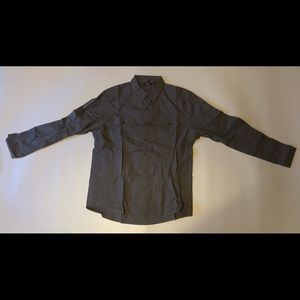 Kenneth Cole Reaction Tailored Fit Button Up Long Sleeve Stripe Shirt